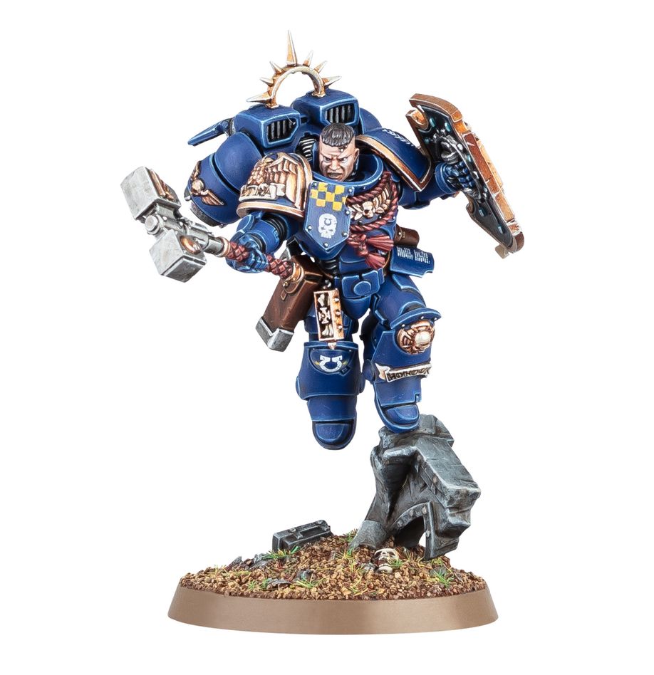 Space Marines Captain With Jump Pack And Relic Shield