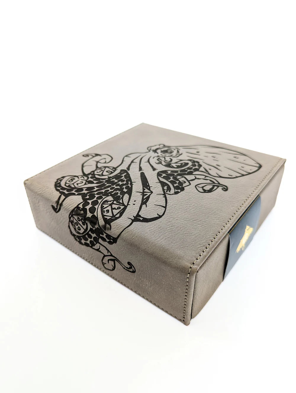 Kraken of Holding | Vegan Leather Dice Box - Grey