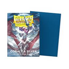 Dragon Shield Sleeves: Standard Matte Dual 25th Anniversary - Blue Silver 100CT