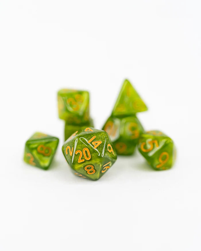 Leprachaun | 7 Piece Mini Acrylic Polyhedral Dice Set