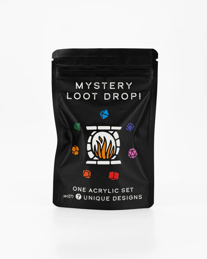 Unique Acrylic Set | Each Dice With A Unique Design | Mystery Loot Drop